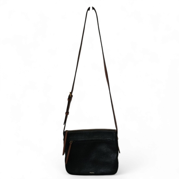 FOSSIL crossbody leather purse black - Picture 13 of 16